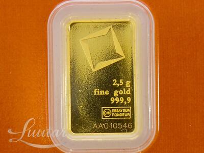 Kuldplaat 999* Valcambi Suisse