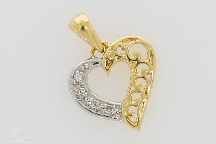 Kuld kulon 585* Briljandid Süda