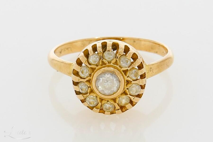 Komplekt Kuldsõrmus + kuldkõrvarõngad 585*