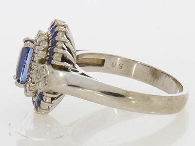 Kuldsõrmus 750* Safiirid+Briljandid