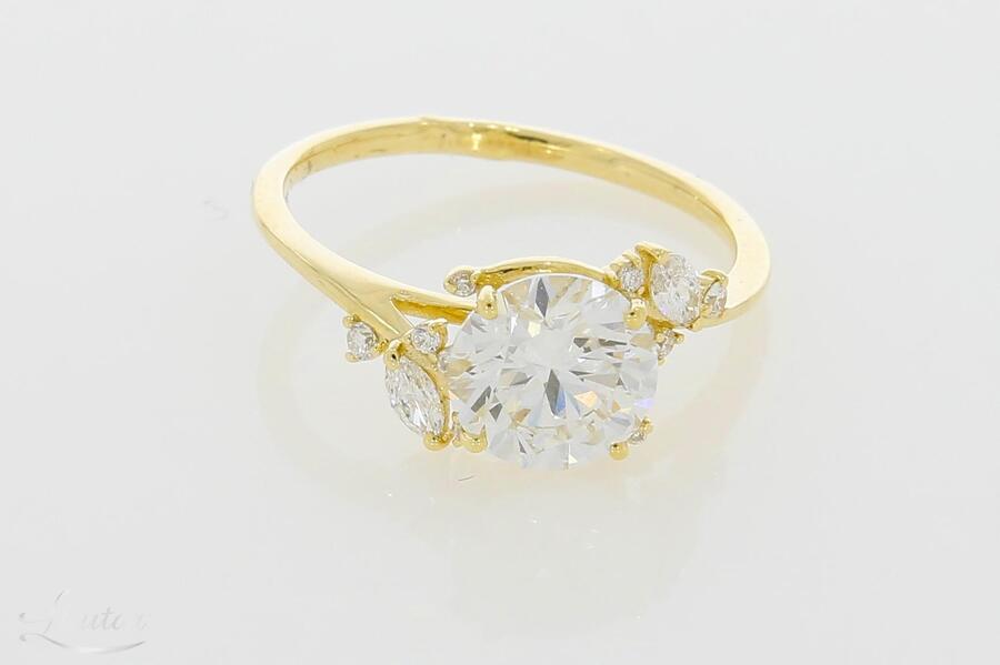 Kuldsõrmus 585* UUS! Briljandid 2.29ct