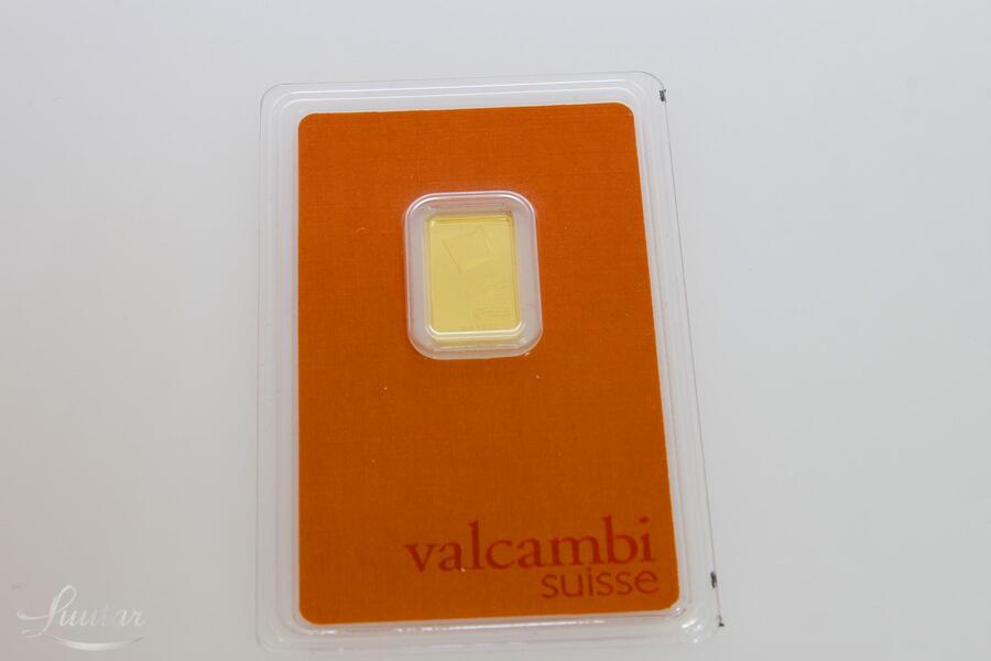 Kuld plaat 999* Valcambi Sisse