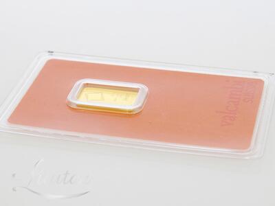 Kuld plaat 999* Valcambi Sisse