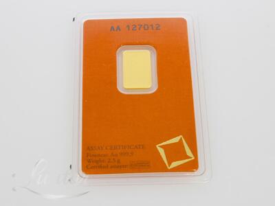 Kuld plaat 999* Valcambi Sisse