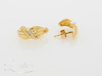 Kuldkõrvarõngad 585* Briljandid