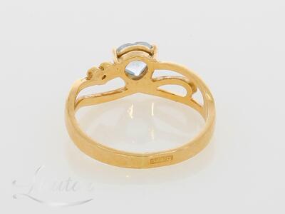 Kuldsõrmus  585* Briljant+ Topaas