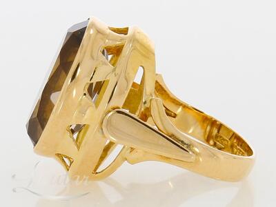 Kuldsõrmus 585* Suitsukvarts