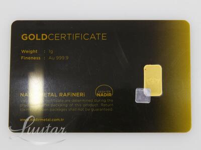 Kuldplaat 999* Tavex