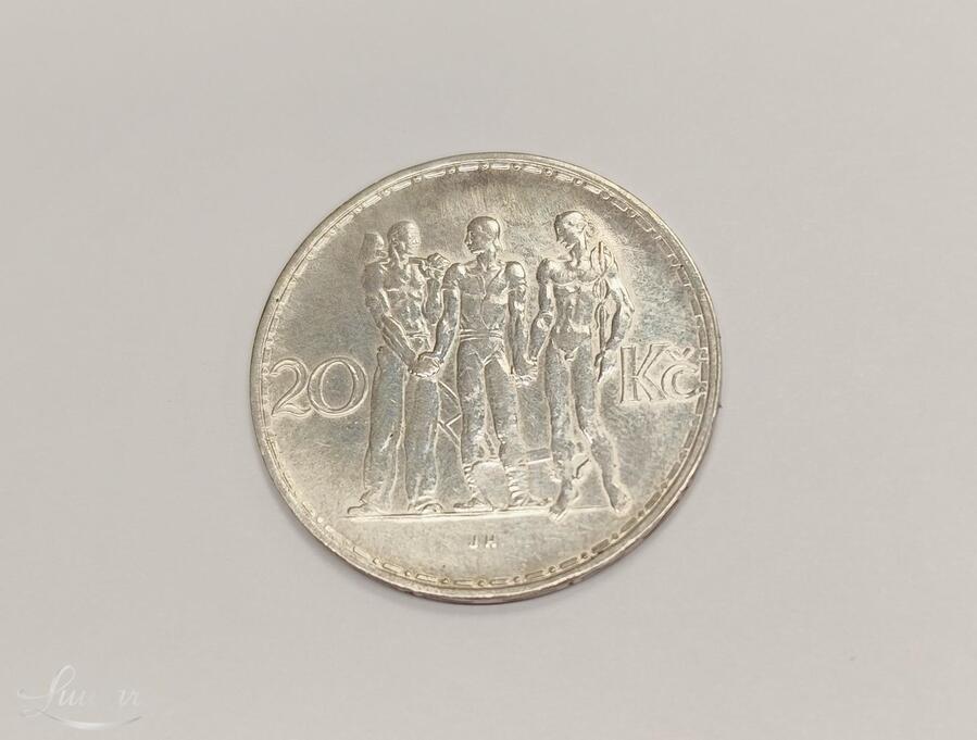 Hõbemünt Czechoslovakia 20 Korun 1934a 700*