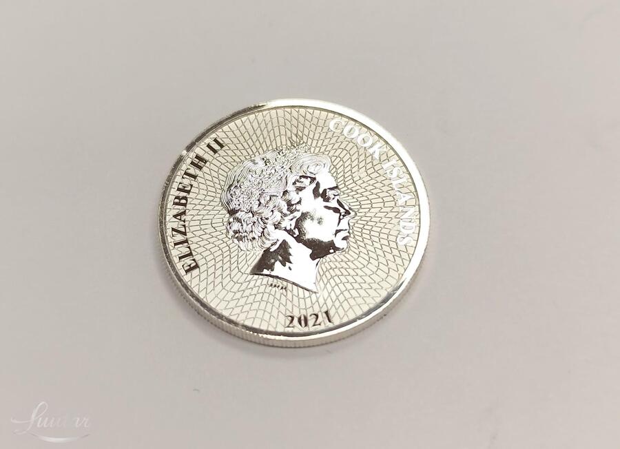 Hõbemünt Cook Islands 25 Cents 2021 9999*