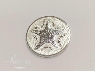 Hõbemünt Cook Islands 25 Cents 2021 9999*