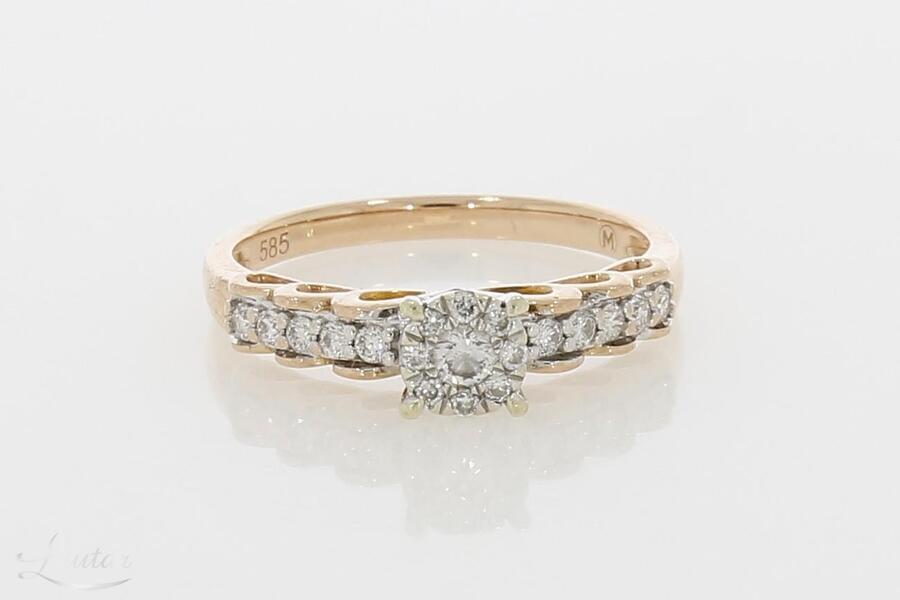 Kuldsõrmus 585* Briljandid