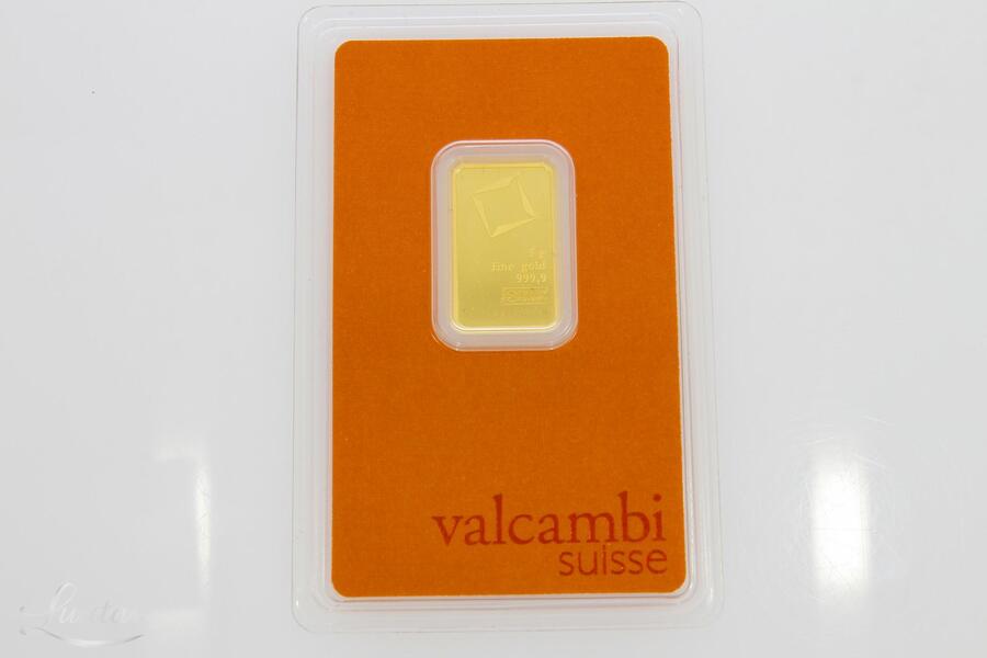 Kuldplaat 999* Valcambi Suisse