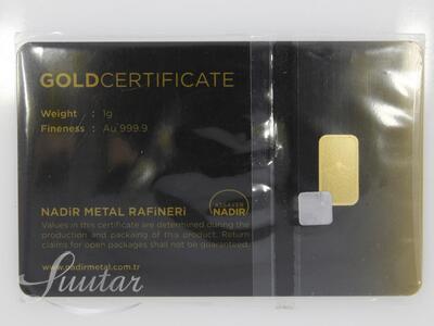 Kuldplaat 999* Tavex