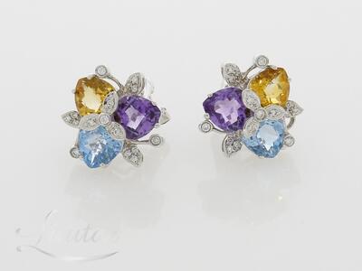 Kuldkõrvarõngad ja sõrmus 585* Briljandid