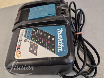 Akulaadija Makita DC18RC+ akud BL1850B 18V 5.0Ah ja BL1860B 18V 6.0Ah 