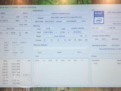 Sülearvuti Lenovo IdeaPad Slim 3 15IAN8