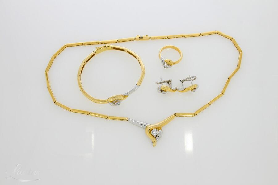 Kuldne komplekt 585* Briljandid