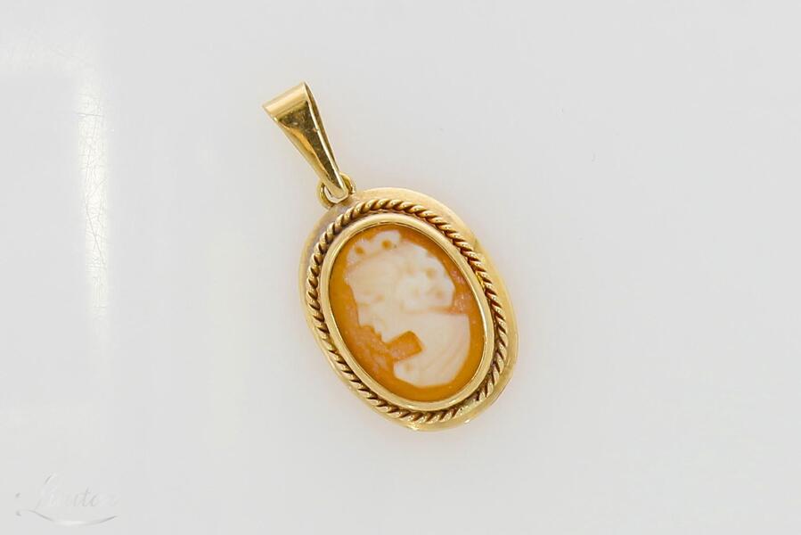 Kuld kulon 585* Camee