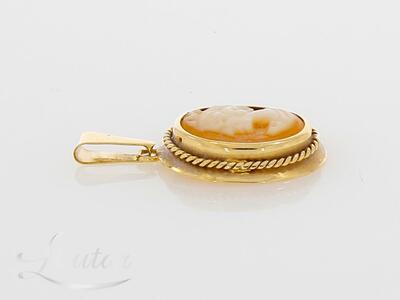 Kuld kulon 585* Camee