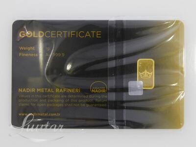 Kuldplaat 999* Tavex