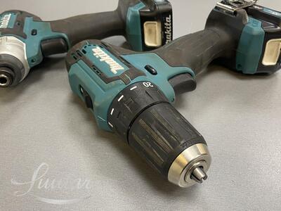 Akulöökruvikeeraja Makita TD110D ja akutrell DF333D