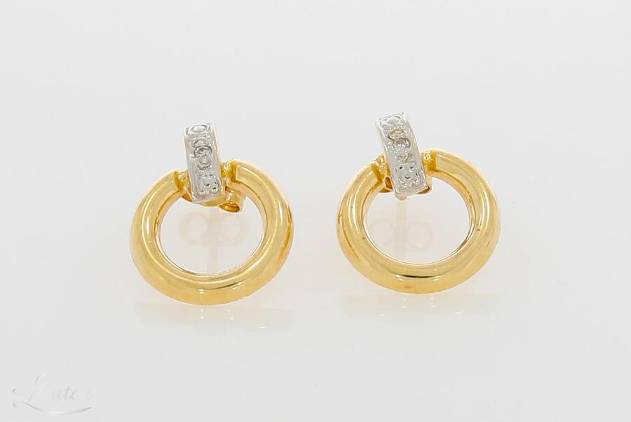 Kuldkõrvarõngad 585* Briljandid