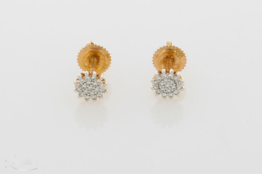 Kuldkõrvarõngad 585* Briljandid 0.15ct