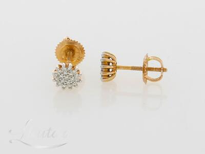 Kuldkõrvarõngad 585* Briljandid 0.15ct