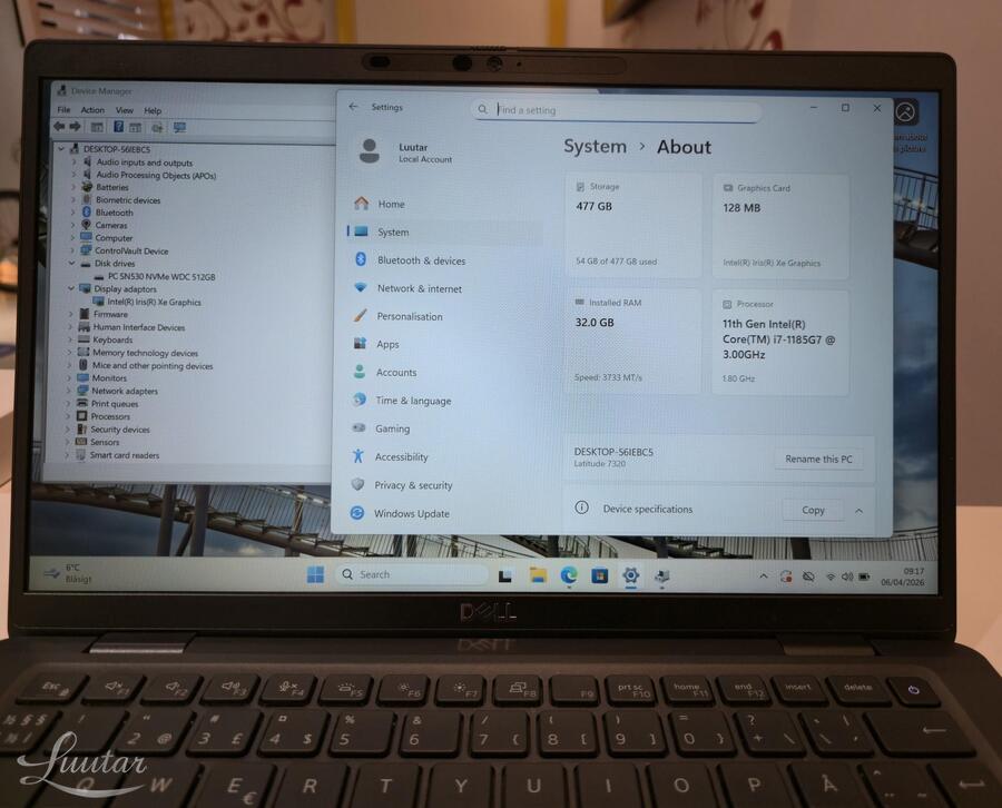 Sülearvuti Dell Latitude 7320