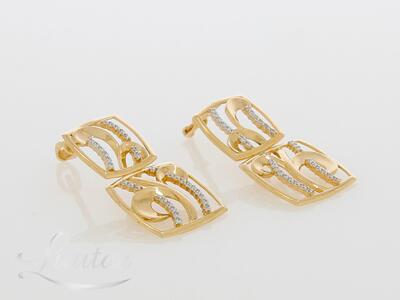 Kuldkõrvarõngad 585* Briljandid