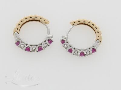 Kuldkõrvarõngad 585* Briljandid 