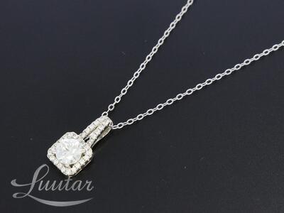Hõbekaelakett 925*Moissaniit (Mineraal teemant)