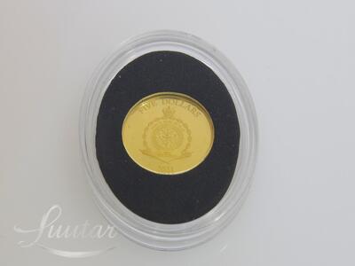 Kuldmünt 999* 5 dollarit Peter Carl Fabergé 175. sünniaastapäev 