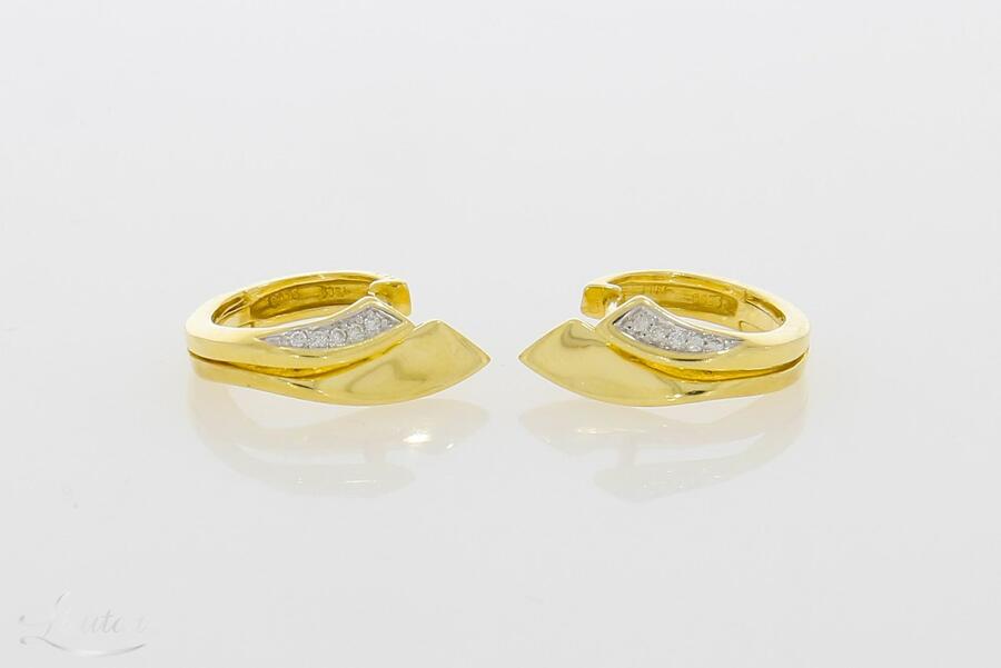 Kuldkõrvarõngad 585* Briljandid!