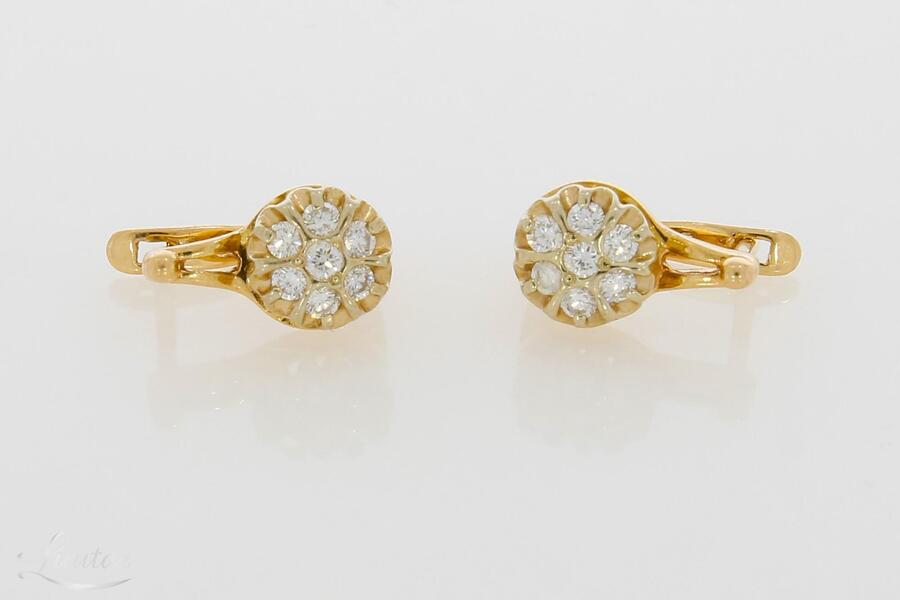 Kuldkõrvarõngad 585* Briljandid