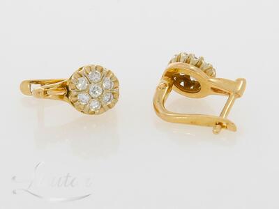 Kuldkõrvarõngad 585* Briljandid