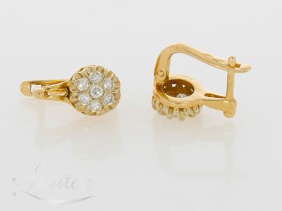 Kuldkõrvarõngad 585* Briljandid