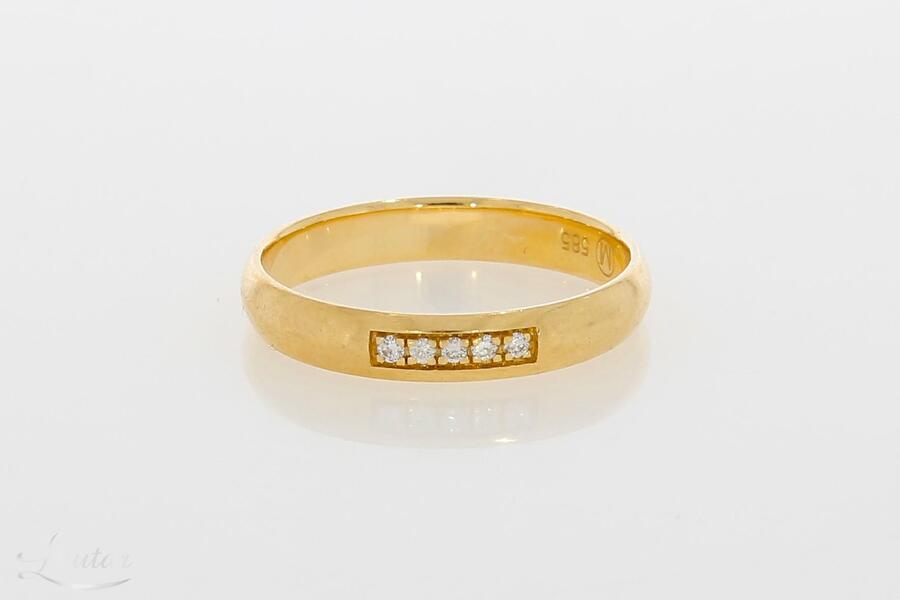 Kuldsõrmus 585* Briljandid