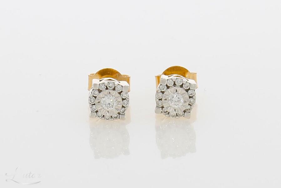 Kuldkõrvarõngad 585* Briljandid