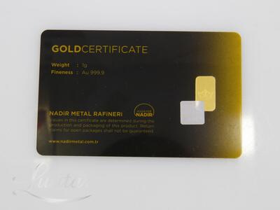 Kuldplaat Tavex 999* 