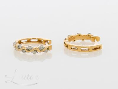 Kuldkõrvarõngad 585* Briljandid