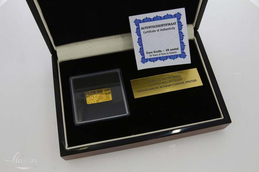 Kuldplaat 999* "Euro 10 aastat Eestis"