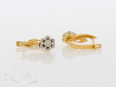 Kuldkõrvarõngad 585* Briljandid