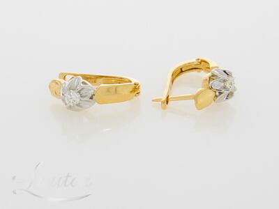 Kuldkõrvarõngad 585* Briljandid