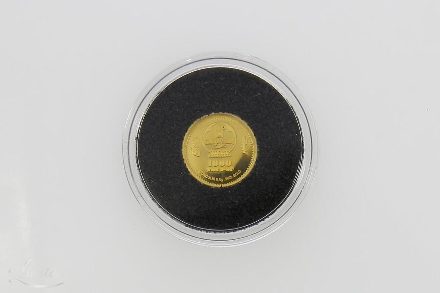 Kuldmünt 999* Mongolia 1000 Togrog