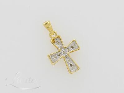 Kuld kulon 585* Rist Briljandid