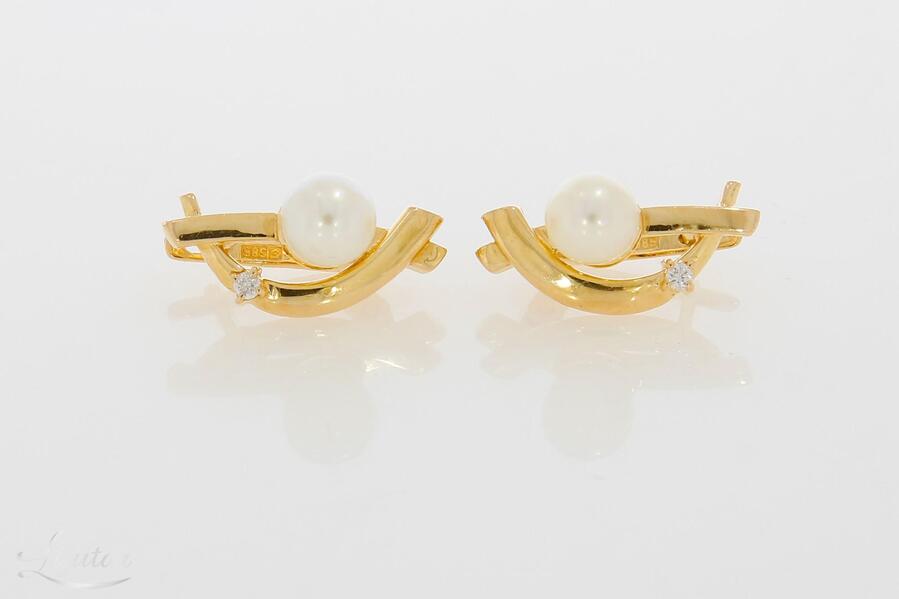 Kuldkõrvarõngad 585* Briljandid