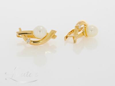 Kuldkõrvarõngad 585* Briljandid