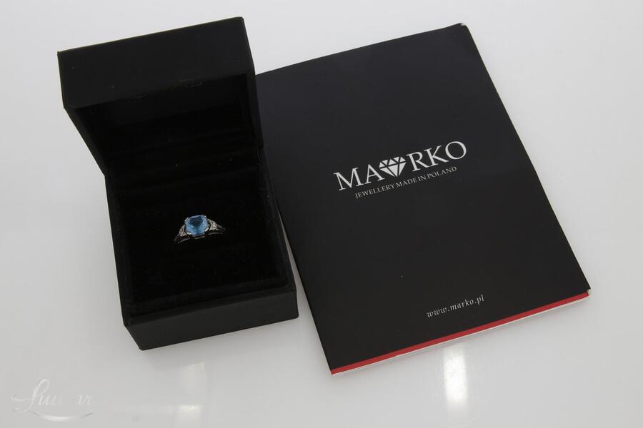 Kuldsõrmus 585* Topaas + Briljandid